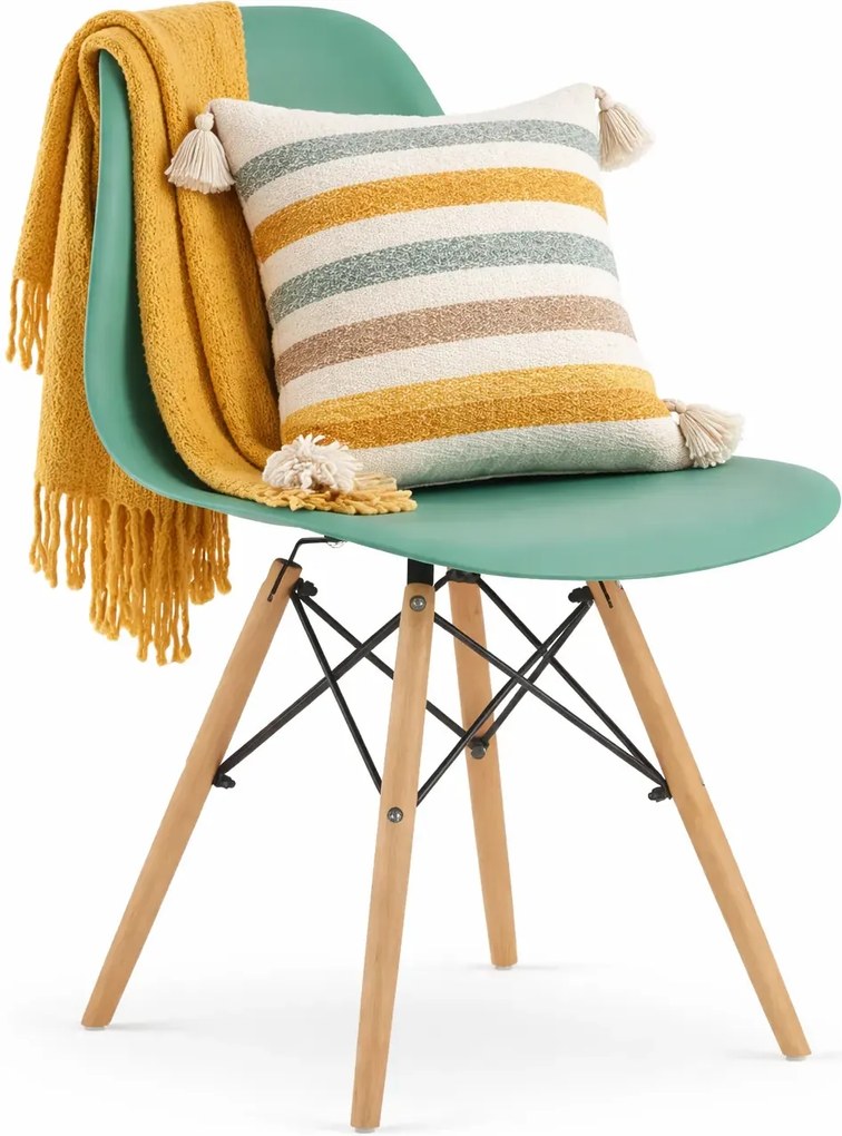 Zielone krzesło profilowane nowoczesne G6-H92