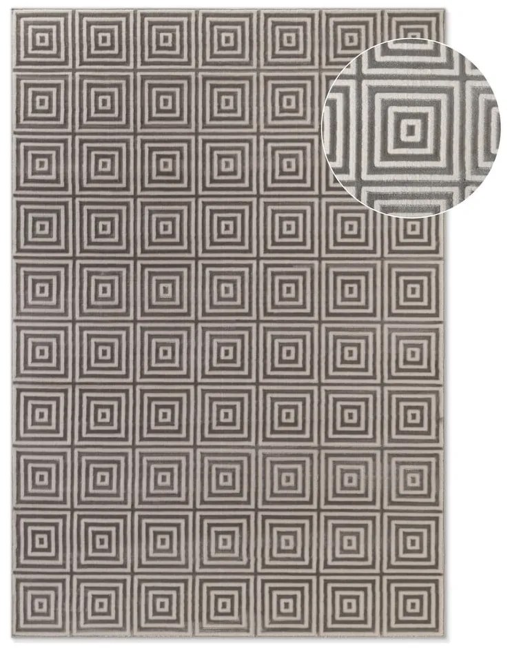 Szary dywan 160x235 cm Perles Tourmaline – Elle Decoration