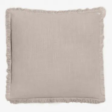 Kwadratowa Poduszka 45x45 Cm Z Bawełny Nedeliya Piaskowy Szary - Sklum