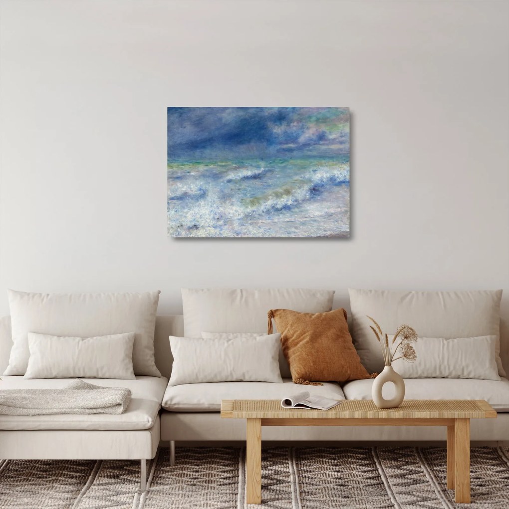 Obraz na szkle - Pierre-Auguste Renoir, Seascape, reprodukcje (70x50 cm)