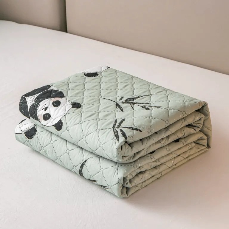 Narzuta na łóżko PANDA RELAX zielony Rozmiar: 170 x 210 cm