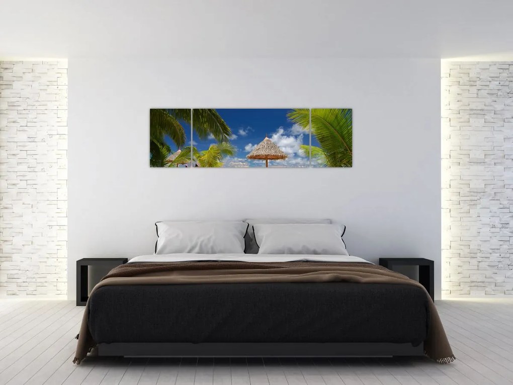 Obraz - Plaża z białym piaskiem (170x50 cm)