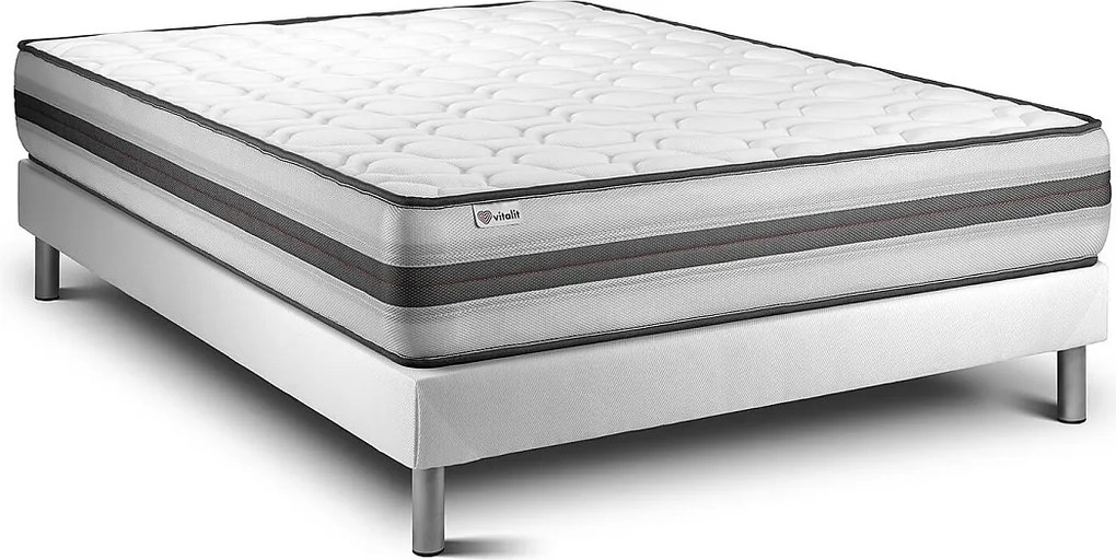 lózka z materacem VITAL POWER RECOVER 135 x 190 cm Rama lózka Bialy