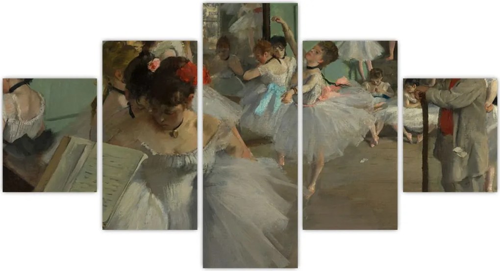 Obraz - Edgar Degas, The Dance Class, reprodukcje (125x70 cm)