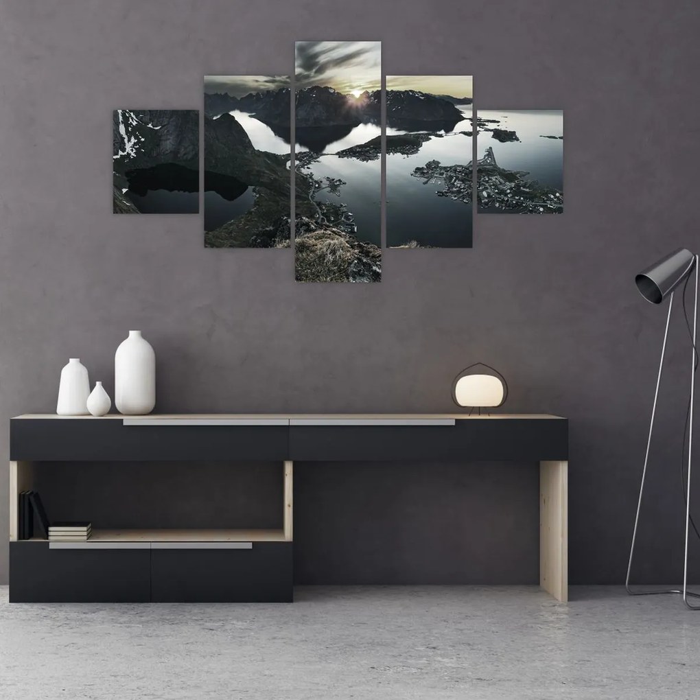 Obraz - Norweskie góry (125x70 cm)