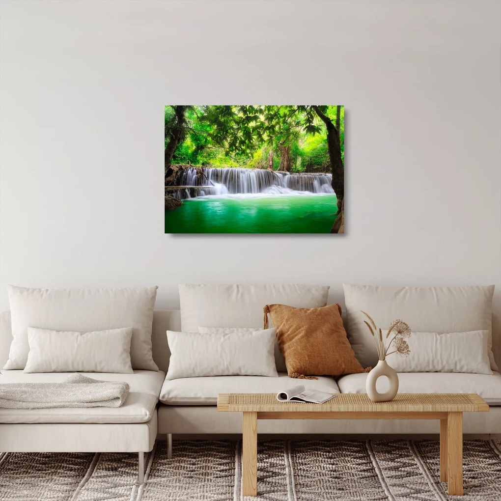 Obraz na szkle - Wodospad (70x50 cm)