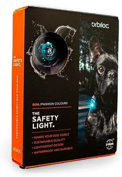 Lampka LED na obrożę Turquoise – Orbiloc