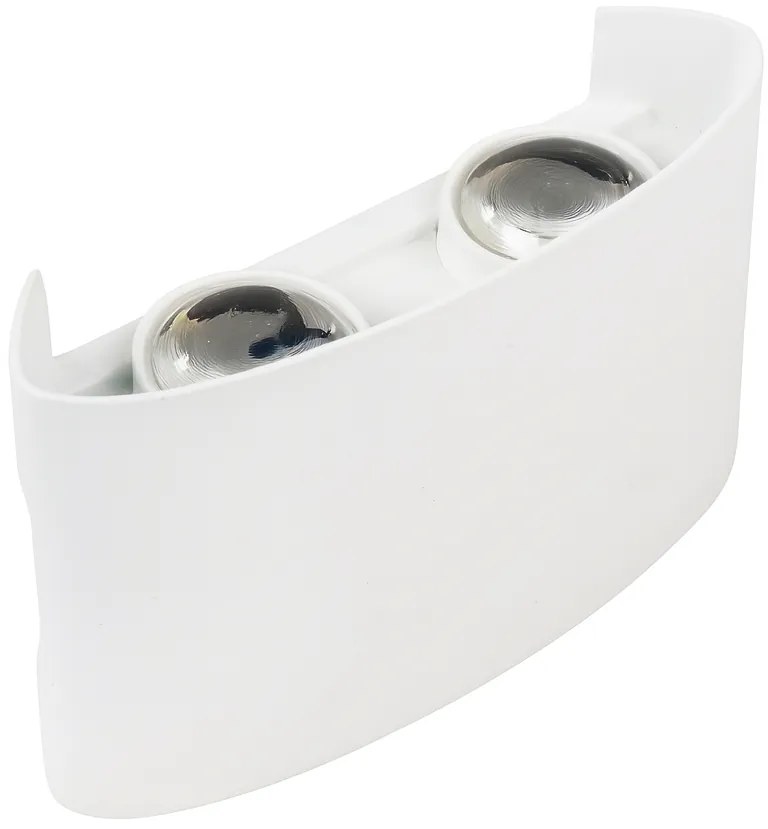 Kinkiet lampa wisząca LED elewacyjny metalowa AT85-2KL-White