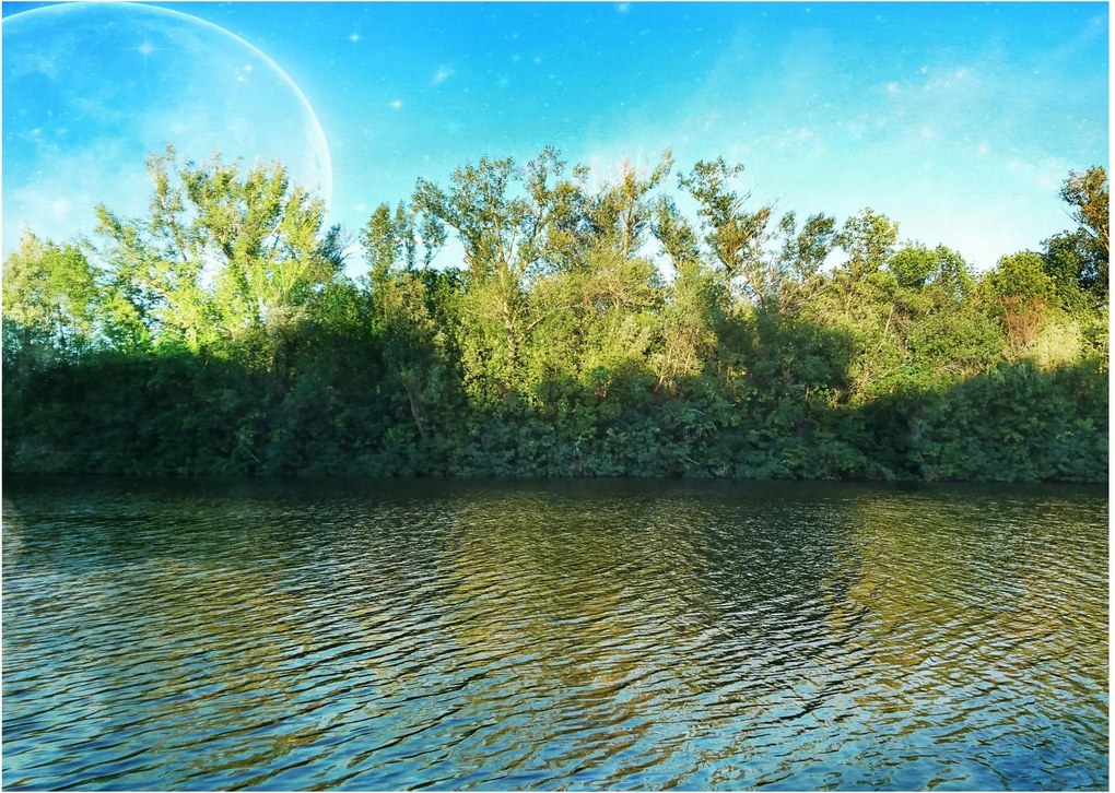 Obraz - jezioro (70x50 cm)