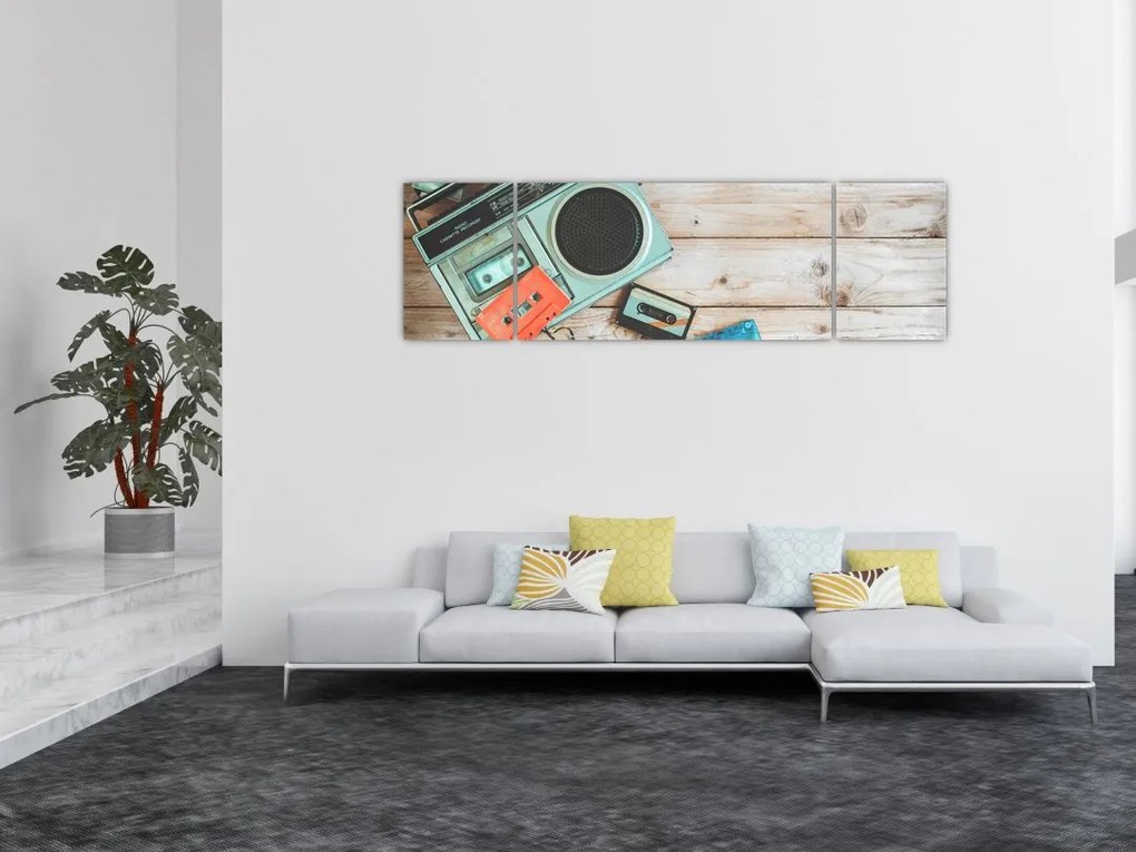 Obraz - Radio retro (170x50 cm)