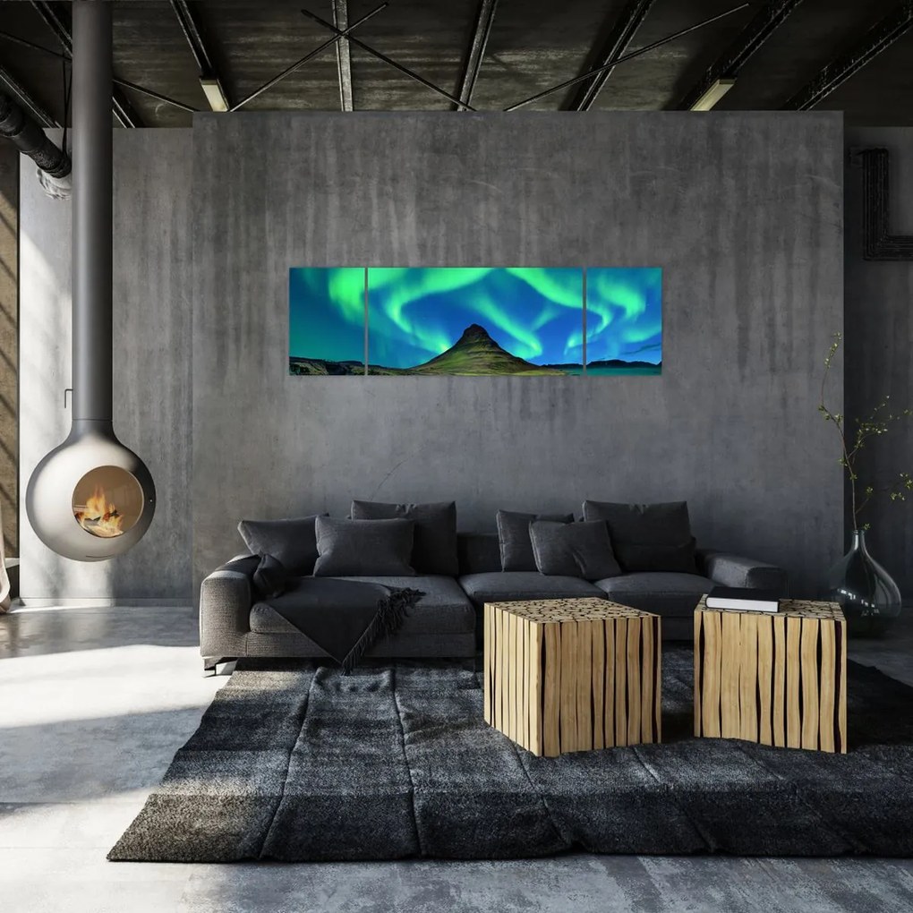 Obraz - Kirkjufell, Islandia (170x50 cm)