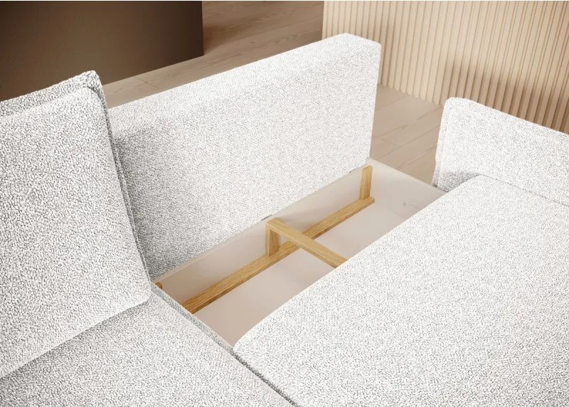 Narożnik GLOSSY z funkcją spania zestaw z poduszkami WERSAL