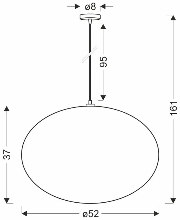 Nowoczesna lampa wisząca z białym abażurem 52 cm - D198-Emesso