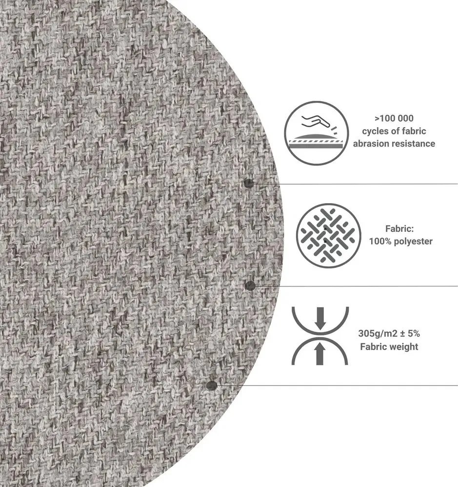 Kremowy rozkładany narożnik (róg zmienny) Homely Tommy – Miuform