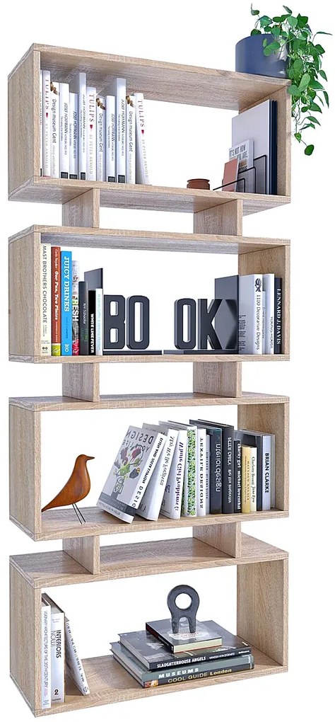 Dziecięcy regał ażurowy dąb sonoma K3-A45