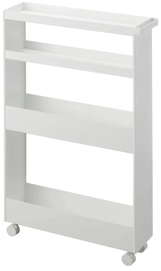 Stalowy regał łazienkowy w matowym białym kolorze 48x80,5 cm Tower – YAMAZAKI