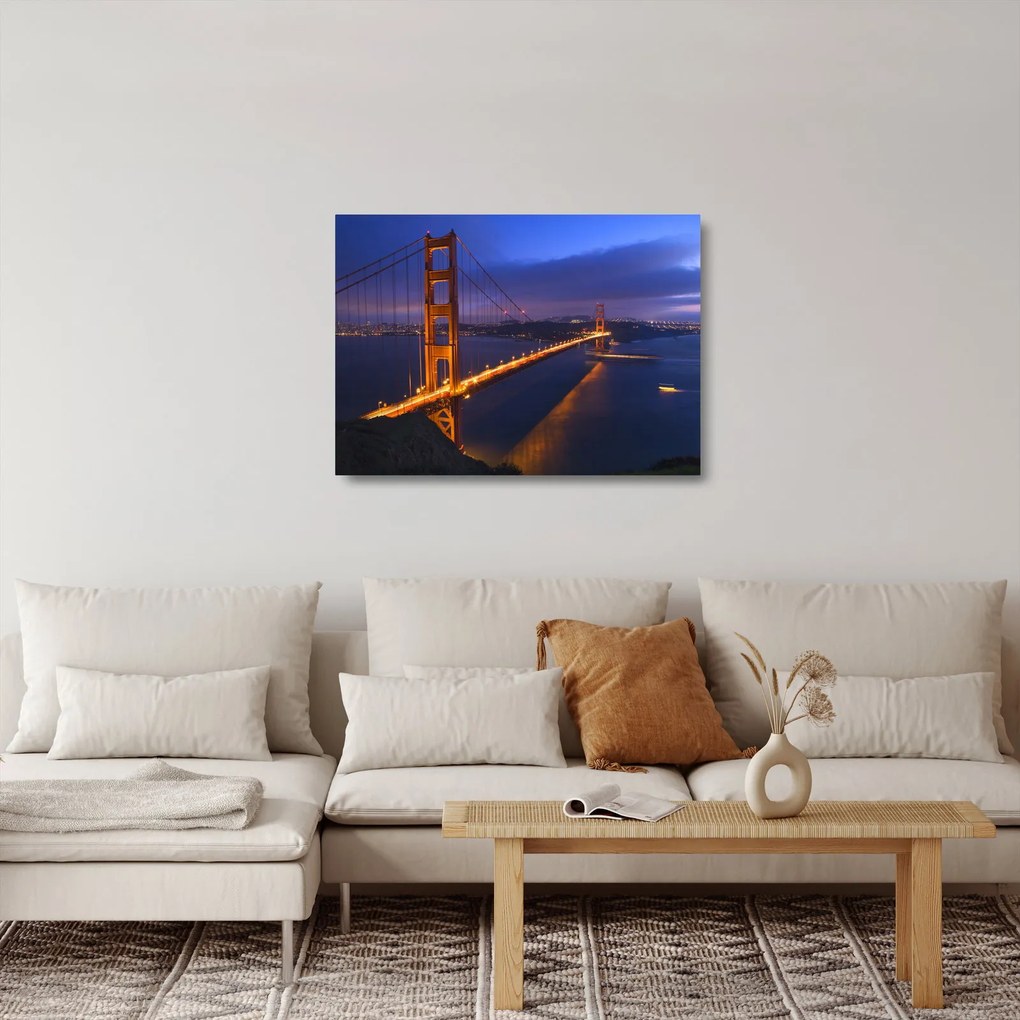 Obraz na szkle - Most Golden Gate (70x50 cm)