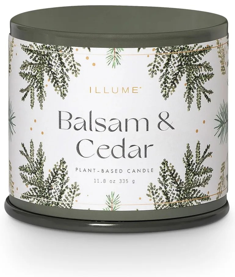 Zapachowa sojowa świeca czas palenia 50 h Balsam &amp; Cedar – ILLUME x Bloomingville