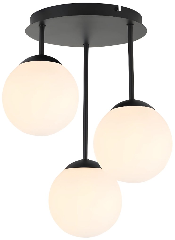 LAMPA SUFITOWA WISZĄCA APP1815-3CPR BLACK