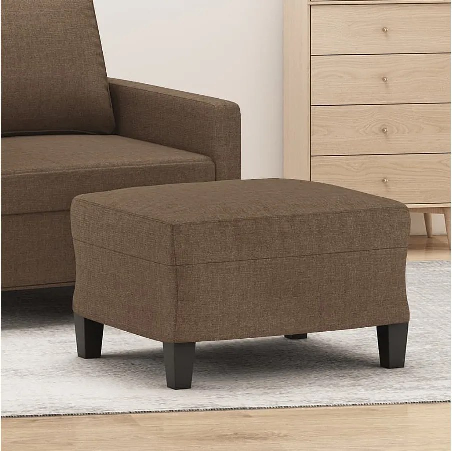 Podnóżek Brązowy 60x50x41 cm Tkanina Nowoczesna i Wygodna