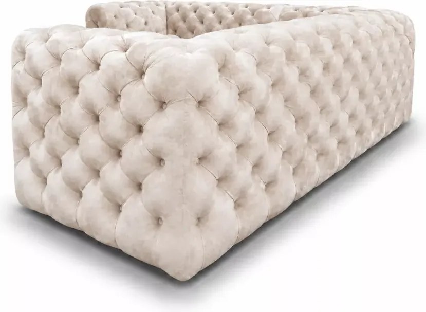 Narożnik Chesterfield Moet 250x250 pikowany z funkcją spania i pojemnikiem