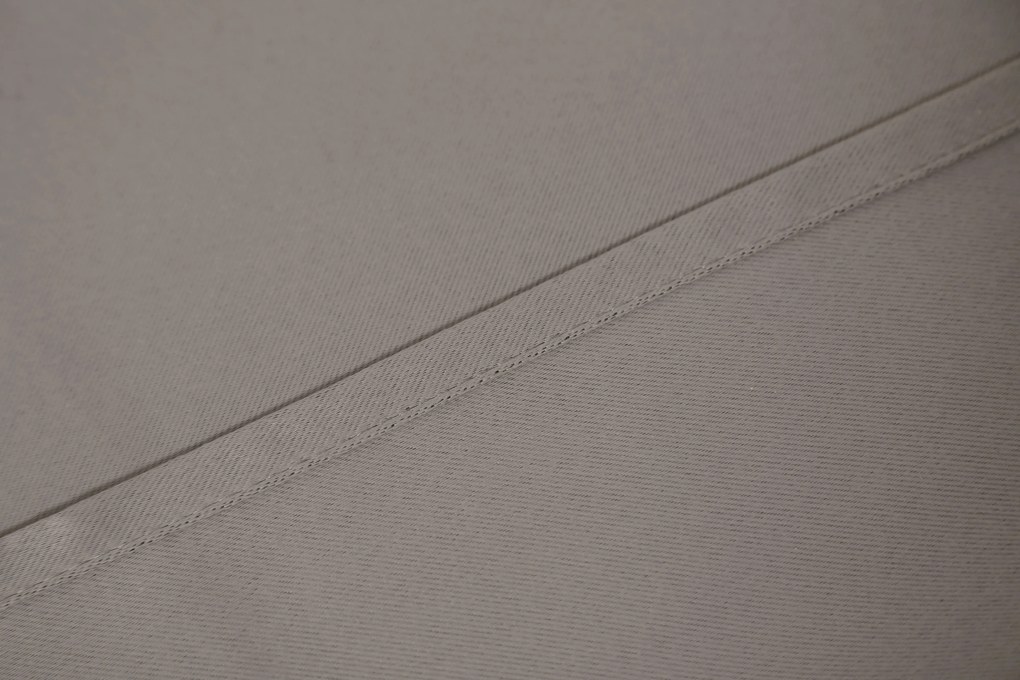 Szaro-brązowa zasłona OXFORD 140x250 cm Zawieszanie: Metalowe pierścienie