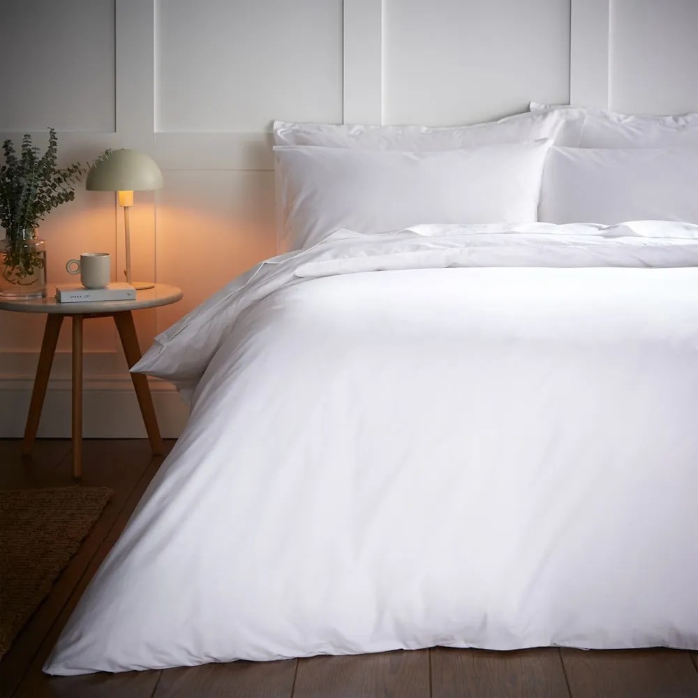 Biała pościel dwuosobowa z mieszanki tencelu 230x220 cm Temperature Controlling TENCEL™ – Bianca