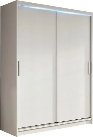 Szafa Przesuwna EDERA 200 cm Szafa Dwudrzwiowa Biała