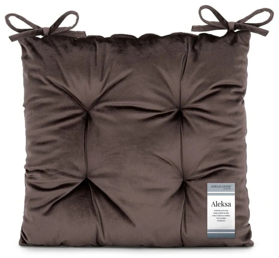 Aksamitna poduszka na krzesło 40x40 cm Aleksa – Restilo