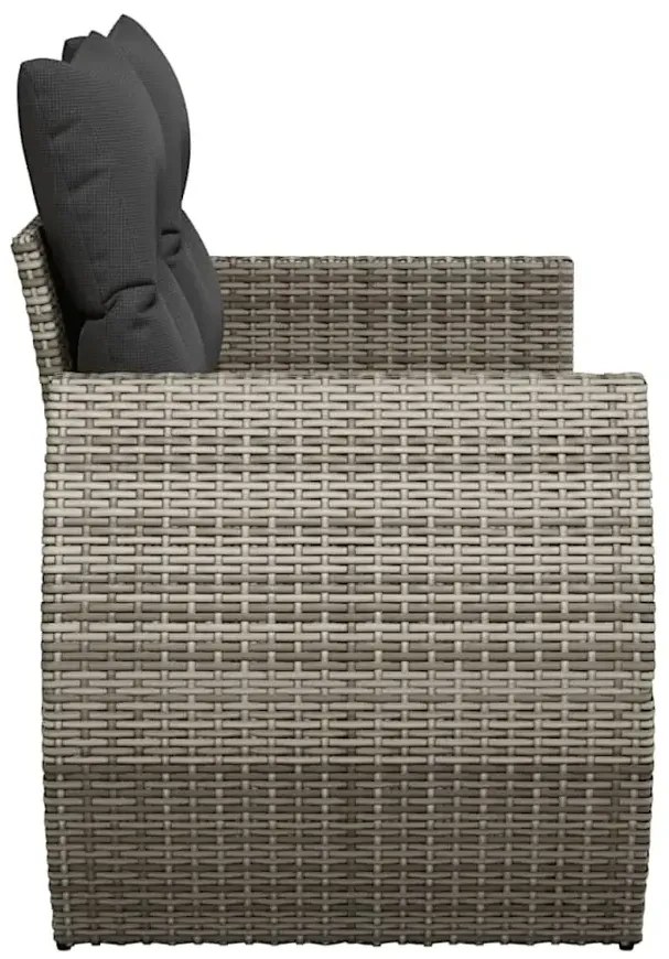 Szara dwuosobowa sofa ogrodowa - Torina 3X