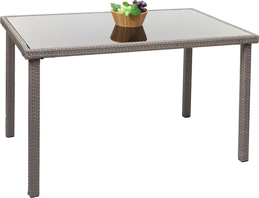 Stolik z polirattanu MCW-G19,  Szary