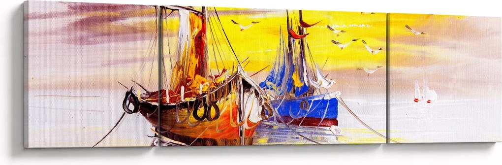 Obraz - Obraz statku (170x50 cm)