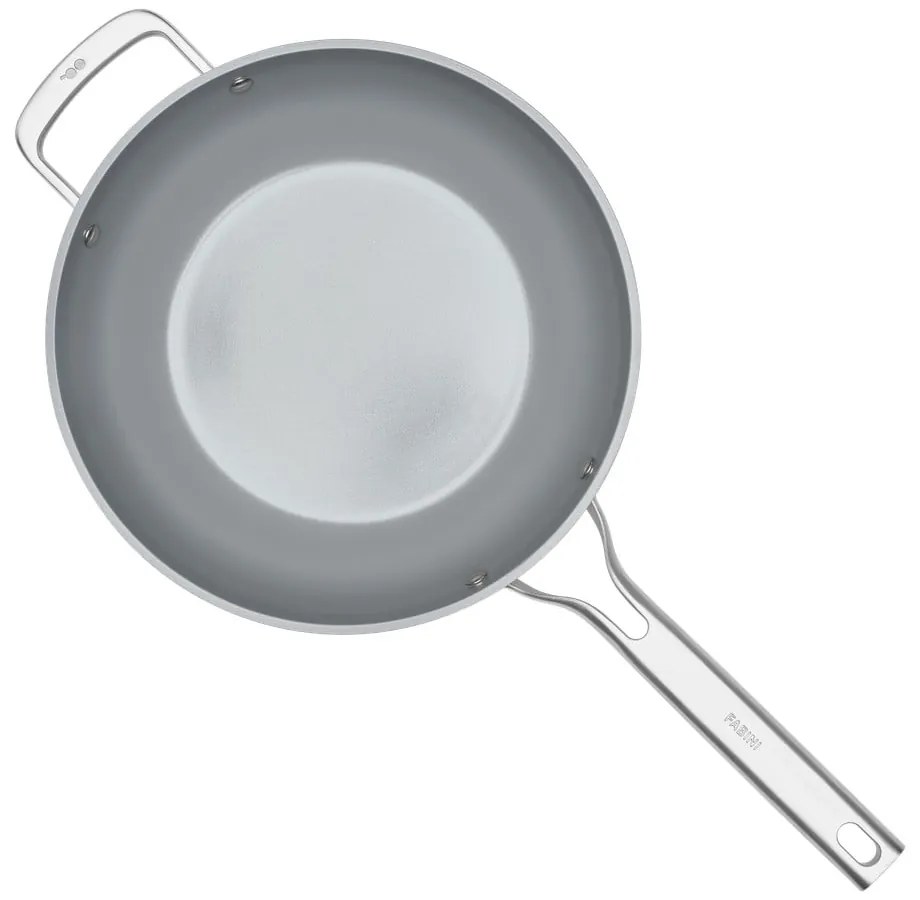 Patelnia z pokrywką/z powłoką ceramiczną wok ø 28 cm Meda 3.0 – FABINI