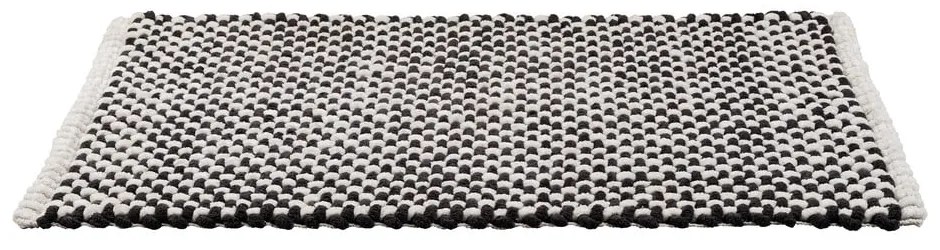 Czarno-biały tekstylny dywanik łazienkowy 50x80 cm Covelo – Wenko