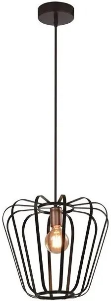 Industrialna lampa wisząca z ażurowym kloszem - V148 W4-B14