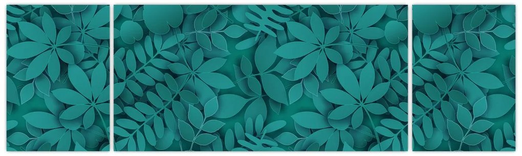 Obraz liści (170x50 cm)