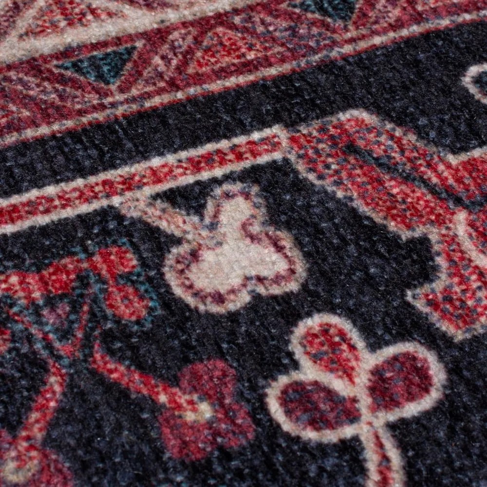 Bordowy dywan z mieszanki włókien z recyklingu odpowiedni do prania 120x170 cm Windsor – Flair Rugs
