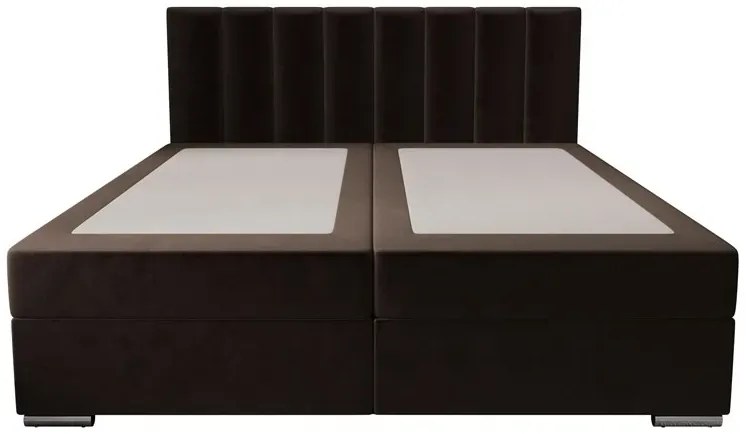 Dwuosobowe Łóżko Pluszowe Z Zagłówkiem 140X200 F2-R18