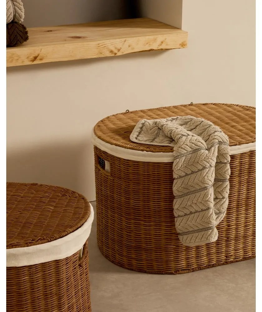 Rattanowe koszyki zestaw 2 szt. 50x36x32 cm Indali – Kave Home