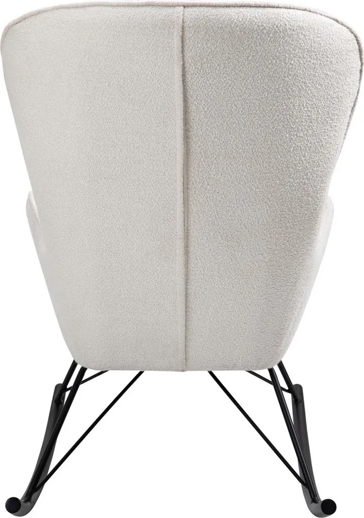 Nowoczesny fotel bujany na czarnych płozach Liberto 3