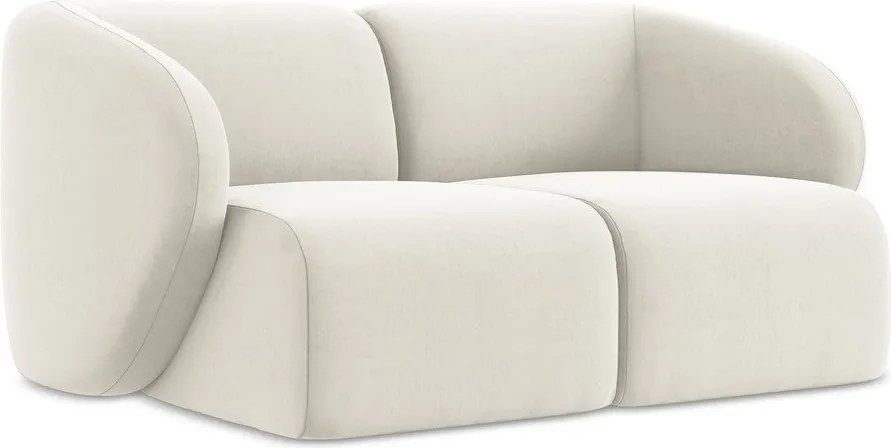 Beżowa aksamitna sofa 174 cm Lani – Makamii