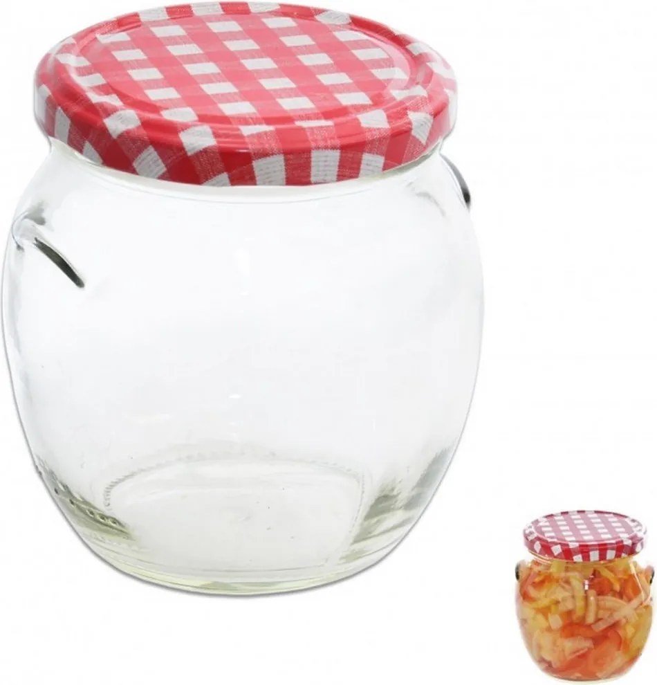 Słoik z zakrętką KARO 0,5 l, 8 ks