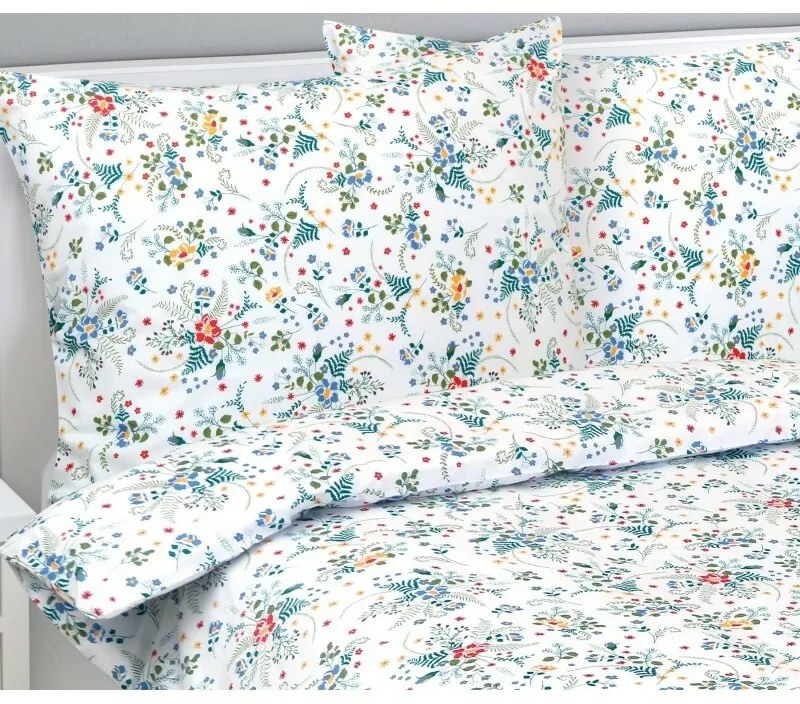 Bellatex Pościel bawełniana Niezapominajka, 140 x 220 cm, 70 x 90 cm