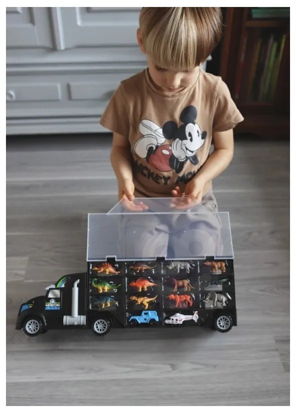 Woopie samochód transporter dinozaury ciężarówka
