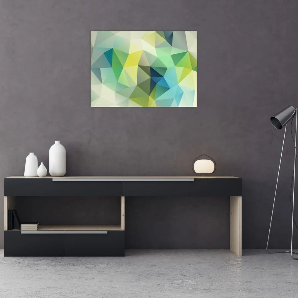 Obraz abstrakcji geometrycznej (70x50 cm)