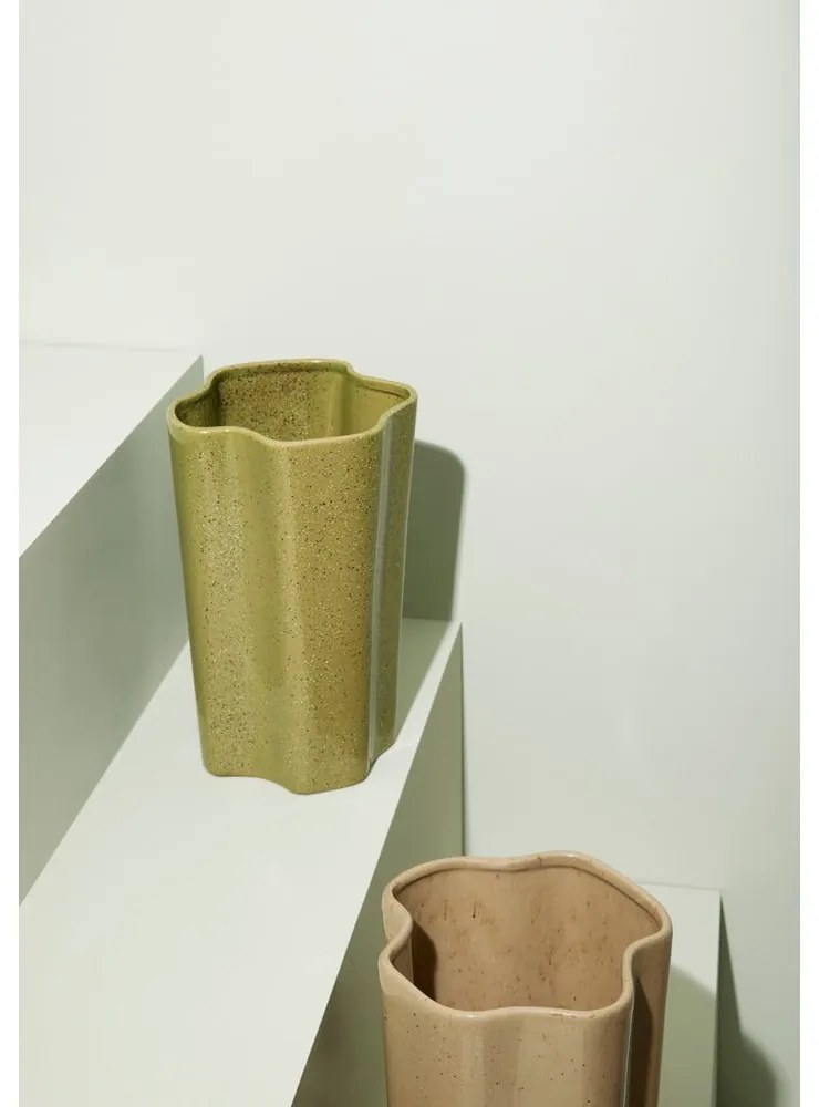 Beżowy ceramiczny wazon (wysokość 30 cm) Sapo – Hübsch