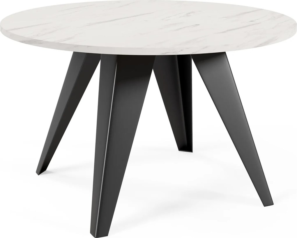 Designerski stolik do salonu na metalowej podstawie Fare