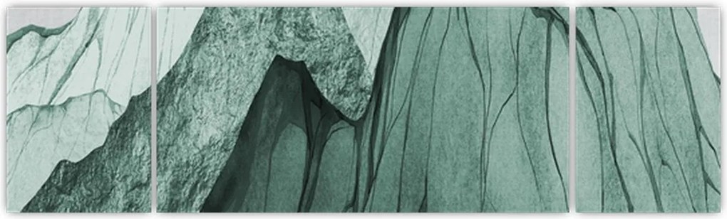 Obraz - Emerald Mountains N⁰3 (170x50 cm)