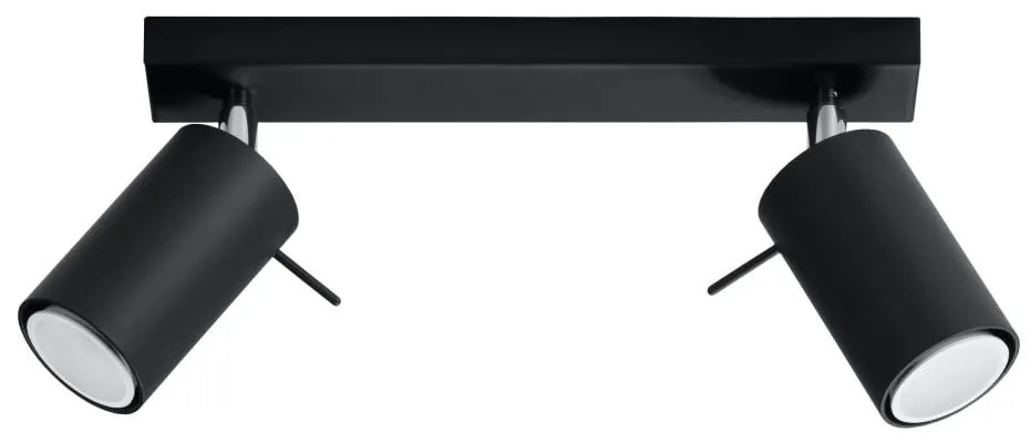 Czarna lampa punktowa 8x30 cm Etna – Sollux