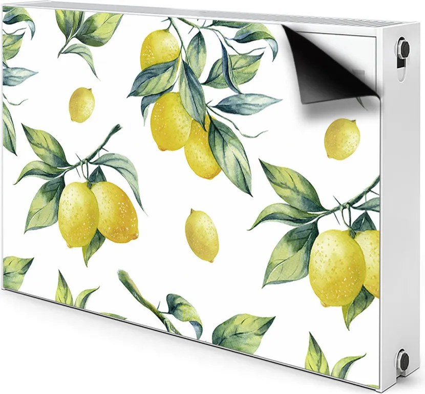 Maskownica dekoracyjna grzejnika Żółte cytryny